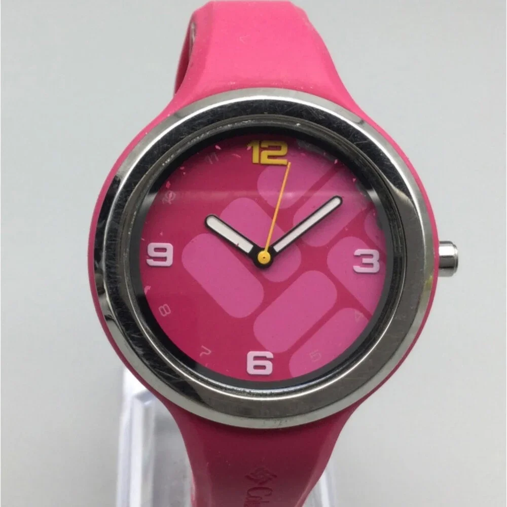 Columbia Escapade Watch Women 37mm Pink Dial Silver Tone New Battery - Picture 1 of 15